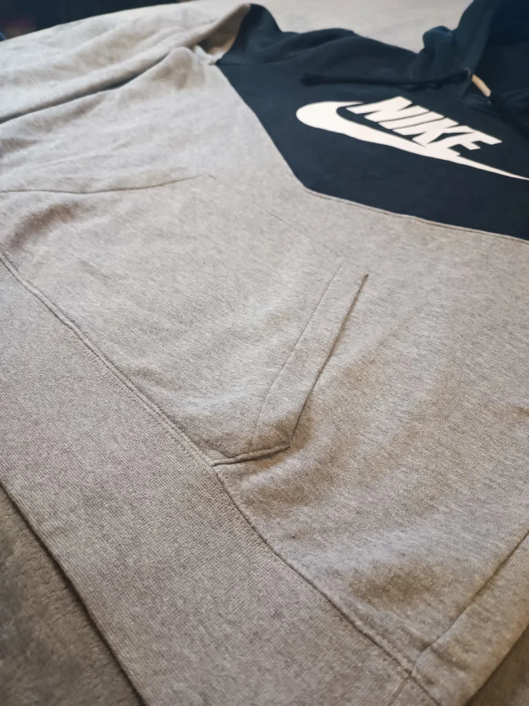 Nike pullover hoodie size M in good condition, gray and black – photo 3